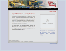 Tablet Screenshot of carolinaductfabrication.com